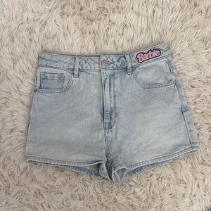 Barbie Light Wash Denim Jean Shorts